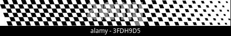 Racing flag texture with faded black squares. Start or finish signal on sport car competitions. Chess game, rally, karting or motocross print. Taxi or Stock Vector