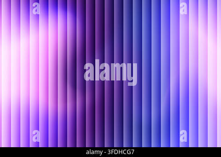 A vibrant abstract background featuring a pattern of vertical stripes with a smooth gradient transition between purple and blue tones. Stock Vector