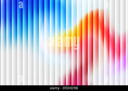Abstract background with vertical stripes and colorful fluid gradient waves Stock Vector