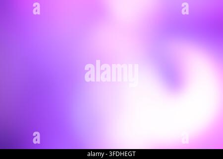 Purple abstract background featuring a vibrant violet and magenta radial glow; soft blurred gradient with neon light leaks and copy space. Stock Photo