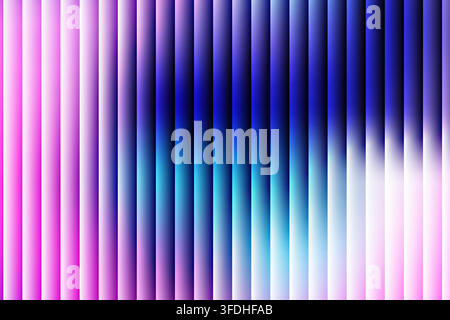 Modern abstract background featuring a pattern of vertical stripes with a smooth gradient transition from vibrant pink to deep blue tones. Stock Vector
