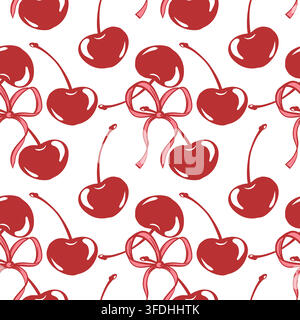 Vector pattern of pink roses. Seamless horizontal background of flowers with foliage. Seamless background for Valentine's Day or weddings. Decor festive romantic event. Coquette style Stock Vector