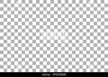 Checkered grid background - transparent pattern with white and gray squares. Stock Vector