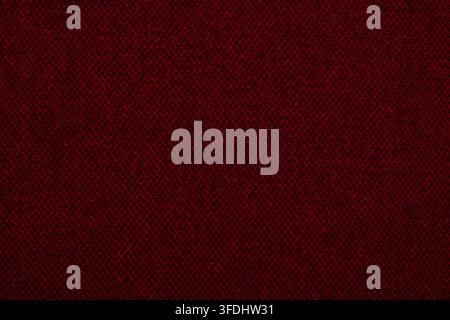 Close-up texture of dark red woven wool fabric with subtle herringbone pattern. Ideal for textile design, fashion backdrops, copy space backgrounds, o Stock Photo