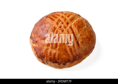 Pogaca isolated on white background. Turkish pastry product Stock Photo