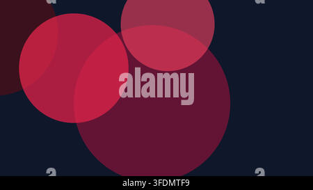 Abstract Geometric Circle Background with Overlapping Shapes Stock Vector