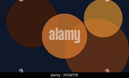 Abstract Geometric Circle Background with Overlapping Shapes Stock Vector