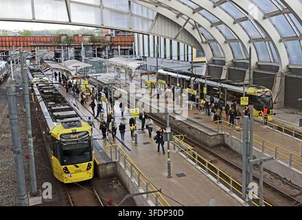Manchester Victoria Railway and Tram Station, Manchester Stock Photo