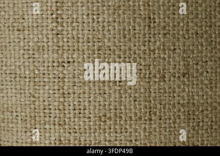 Beige bookbinding fabric background, high quality burlap texture. Stock Photo