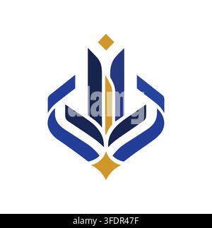 Modern Professional Knowledge Torch Education Logo Vector Icon Symbol Stock Vector