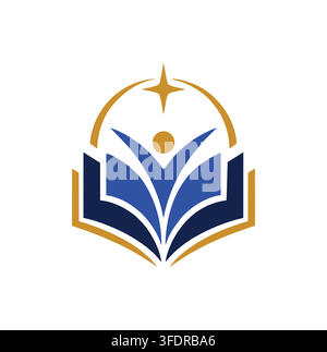 Modern Professional Educational Institute Logo Vector Design For School Student Stock Vector