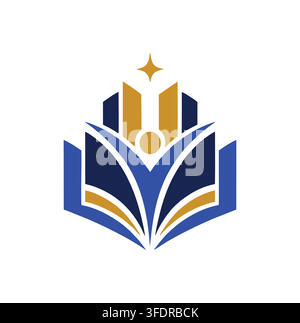 Modern Professional Education Academy Logo Vector Symbol For Learning Excellence Stock Vector