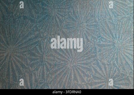Abstract Teal Floral Wallpaper Background Texture Stock Photo
