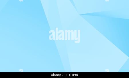 Abstract background with turquoise and light blue geometric shapes. Abstract full frame modern background in 8k resolution with copy space. Stock Photo