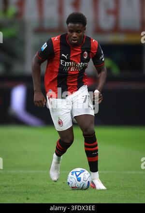 Alphadjo Cisse of Ac Milan in action during the Serie A match beetween ...