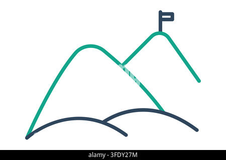 Adventure icon. line icon style. icon related to summer. holiday elements vector illustration Stock Vector