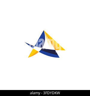 Letter A Initial Logo Design. Simple Letter A Icon Vector Stock Vector
