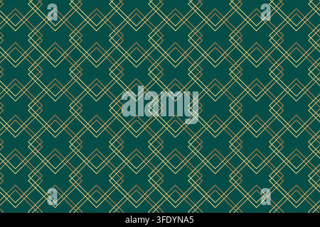 Luxury Art Deco Seamless Pattern Background. Minimal elegant golden geometric backdrop. Linear gradient vintage trendy art nouveau minimalist pattern Stock Vector