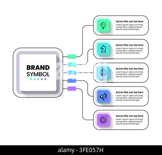 Infographic template with icons and 5 options or steps. Technology concept. Can be used for workflow layout, diagram, banner, webdesign. Vector illust Stock Vector