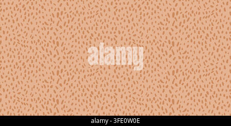 Soft beige animal-inspired texture with fine scattered brown spots and subtle organic fur pattern for elegant textile design. Vector illustration Stock Vector