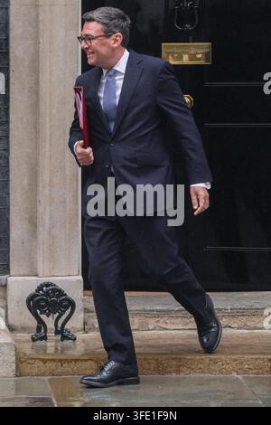 Prime Minister Andy Burnham departs 10 Downing Street, London, to ...