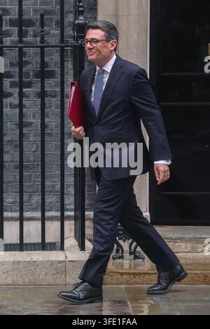Prime Minister Andy Burnham departs 10 Downing Street, London, to ...