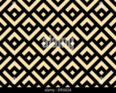 Abstract geometric pattern. A seamless vector background. Golden and blue ornament. Graphic modern pattern. Simple lattice graphic design Stock Vector