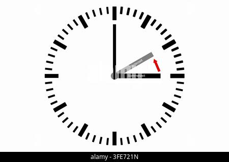 Time change, summer time, wintertime, clock, calendar, timer, clocks, planning, time, timer, time, text, texts, pointer, time difference, from winter Stock Photo