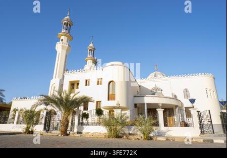 Beautiful Rahman Mosque in Hadaba district of Sharm El Sheikh, Sharm El Sheikh, Egypt Stock Photo