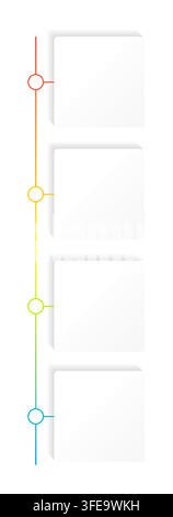 Clean corporate empty infographic template Stock Vector
