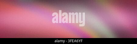 Pink purple and orange grainy abstract background with soft gradient blur texture for wide digital wallpaper Stock Photo