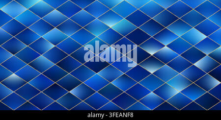 Blue triangle background. Winter Christmas bg. Blue low poly Stock Vector