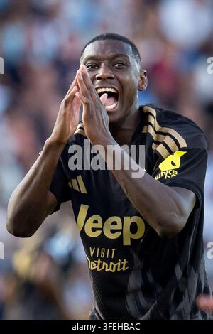 Randal Kolo Muani Of Juventus FC Reacts During The Serie A At Stadio randal-kolo-muani-of-juventus-fc-reacts-during-the-serie-a-at-stadio