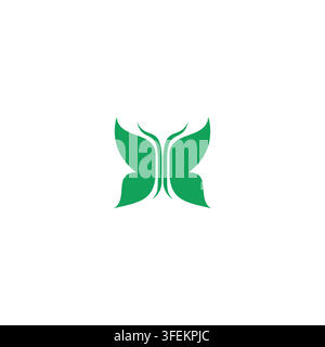 Butterfly Logo Design. Minimalistic butterfly logo modern style Vector illustration Stock Vector