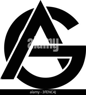 Modern AG Letter Logo Design for Professional Business and Corporate Branding Stock Vector