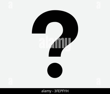 Question Mark Icon Help Problem Query Shape Symbol Customer Service Support Assistance Sign Black Vector Stock Vector