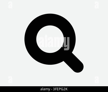 Search Icon Magnifying Glass Searching Look Up Shape Sign Computer Searching Line Vector Graphic Symbol Stock Vector