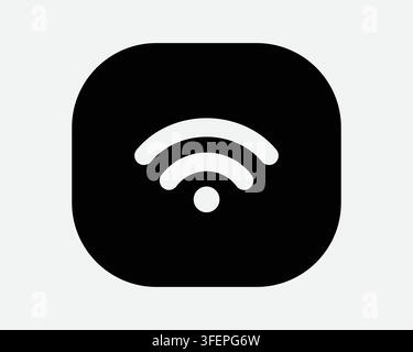 Wifi Internet Connection Network Signal Icon Black Graphic Vector Icon Digital Access Web Communication Stock Vector