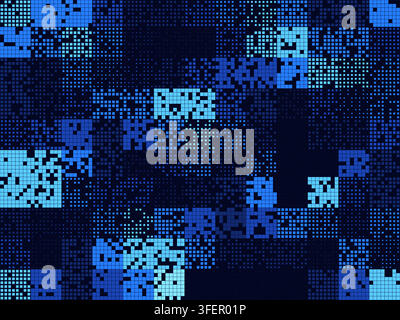 Creative fintech block grid artwork designed for wallpapers, digital campaigns, and printable graphic layouts. Stock Vector