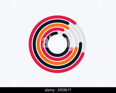 Modern color circles graphic resource with clean shapes, scalable details, and versatile stock appeal. Stock Vector