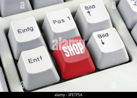 Computer, Laptop, PC, Keyboard, Special Key, Shop, E-Commerce, Internet, Buy, Online, Home, Convenient, Vienna, Austria Stock Photo
