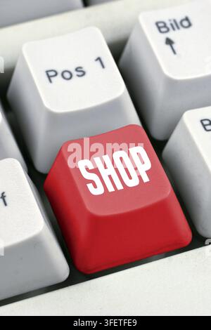 Computer, Laptop, PC, Keyboard, Special Key, Shop, E-Commerce, Internet, Buy, Online, Home, Convenient, Vienna, Austria Stock Photo