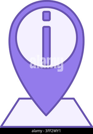 Colored Icon Placeholder. Vector Icon. Map Location Pin. Brazilian Carnival Concept Stock Vector