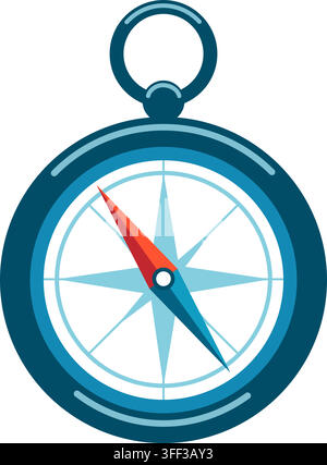 Compass colorful icon Stock Vector