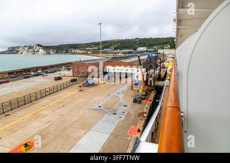 A view of Dover harbour taken from the Saga Spirit of Discovery Stock Photo