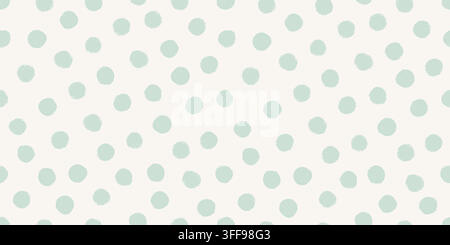 Seamless polkadot pattern with colorful confetti texture vector illustration. Stock Vector