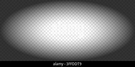 Vignette overlay with black gradient background and smooth shadow effect. Stock Vector