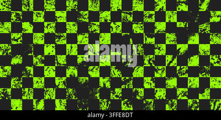 Checkered finish race flag pattern on textured backdrop vector illustration background. Stock Vector