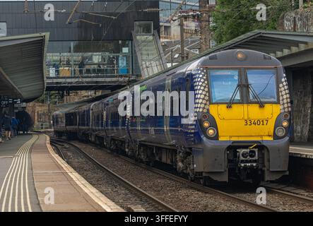 ScotRail Class 334 at Haymarket with a local service Stock Photo