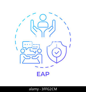 EAP gradient outline concept icon Stock Vector
